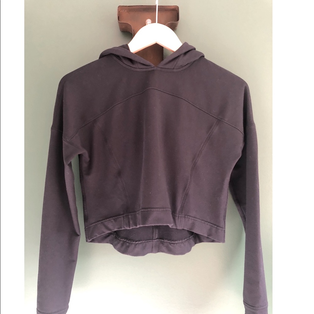Lululemon Black Cropped Hoodie